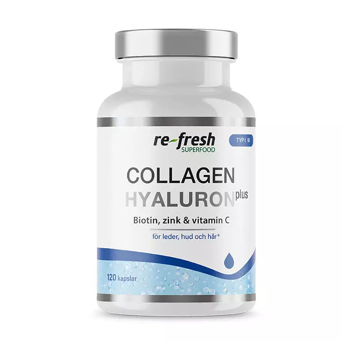 Marine Collagen + Hyaluron
With Biotin, Vitamin C & Zinc |120 capsules