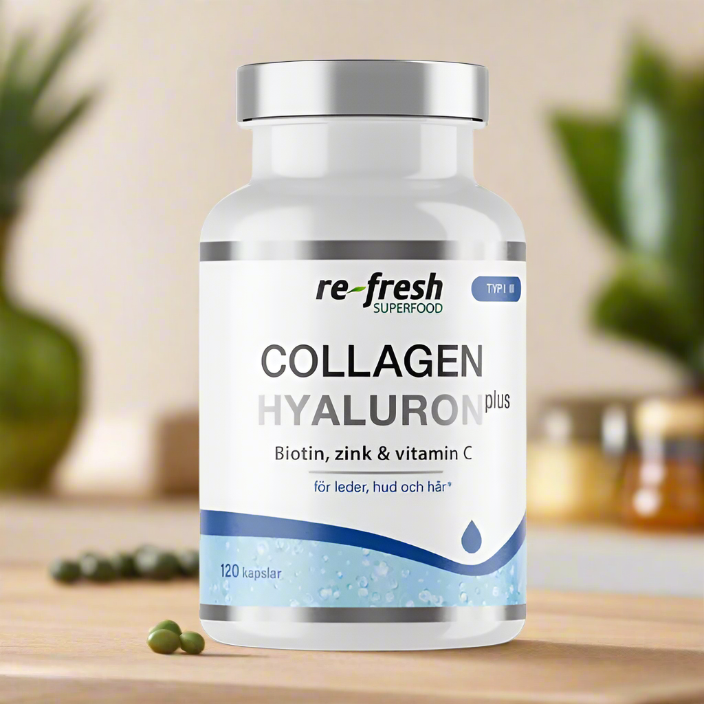 Marine Collagen + Hyaluron
With Biotin, Vitamin C & Zinc |120 capsules